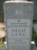 Gravestone: Philip Lang