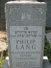 Gravestone: Philip Lang Gravestone: Philip Lang