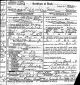 Death Certificate (front): Sarah Shorofsky Palevsky